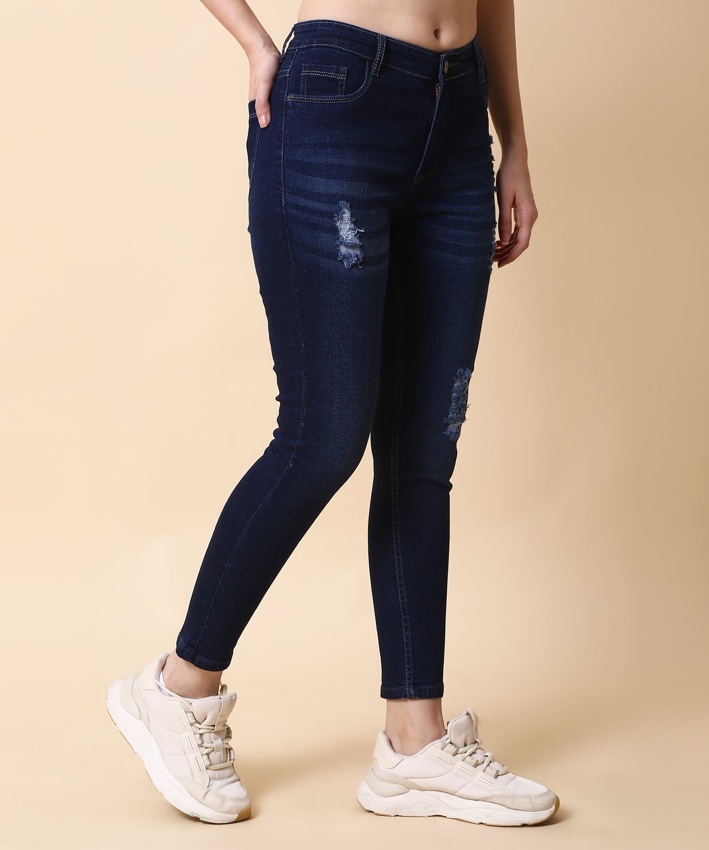 Women Skinny Blue Denim Jeans