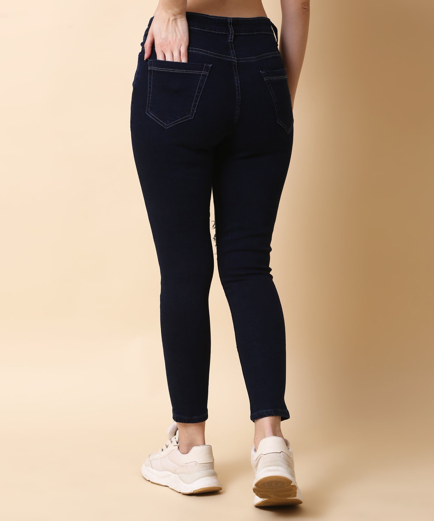 Women Dark Blue Skinny Denim jeans